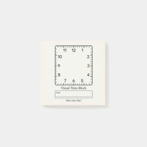 ADHD Autism Visual Time Blocking  Post-it Notes