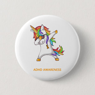 ADHD Awareness ADHD Awarrior Unbreakable Button