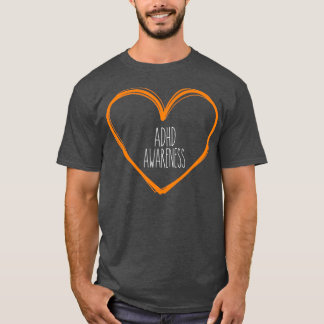 ADHD Awareness Heart Support 2 T-Shirt