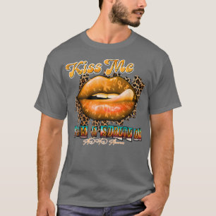 ADHD Awareness kiss me i'm survivor orange ribbon  T-Shirt