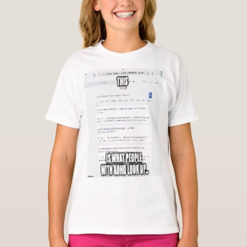 ADHD Awareness Merch T_Shirt