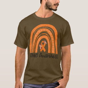 ADHD Awareness Month I Wear Orange For ADHD Rainbo T-Shirt