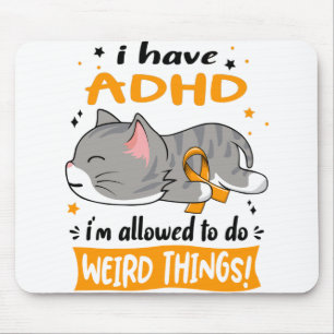 ADHD Awareness Month Ribbon Gifts Mouse Pad