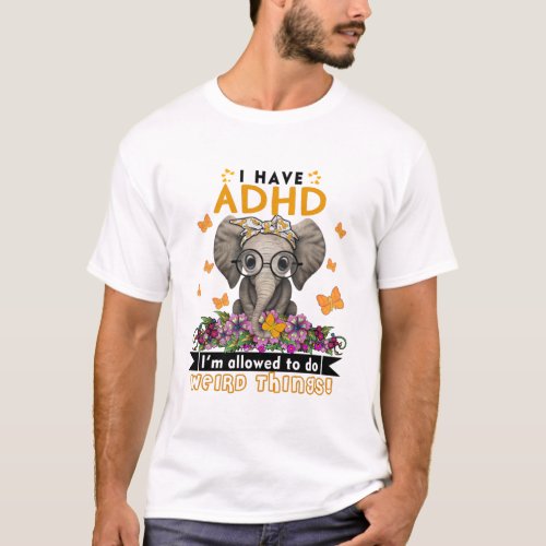 ADHD Awareness Month Ribbon Gifts T_Shirt