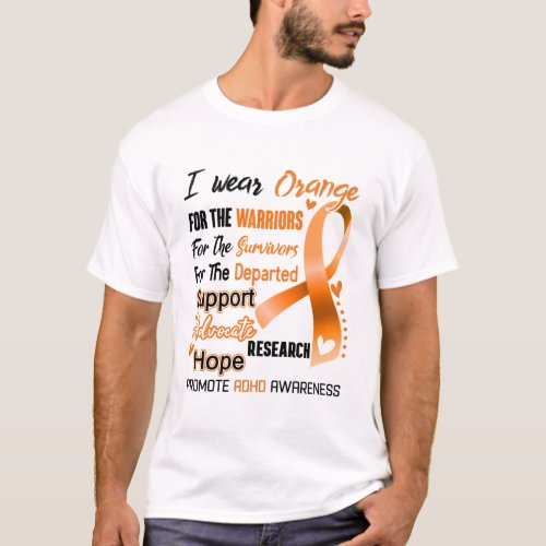 ADHD Awareness Month Ribbon Gifts T_Shirt