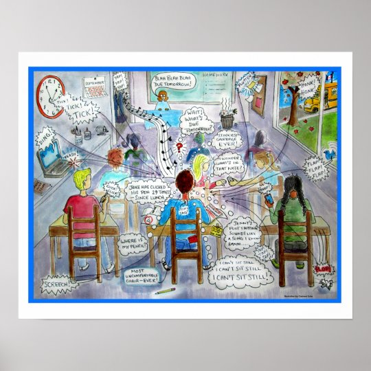 ADHD Awareness Poster-Great for your Classroom! Poster | Zazzle.com