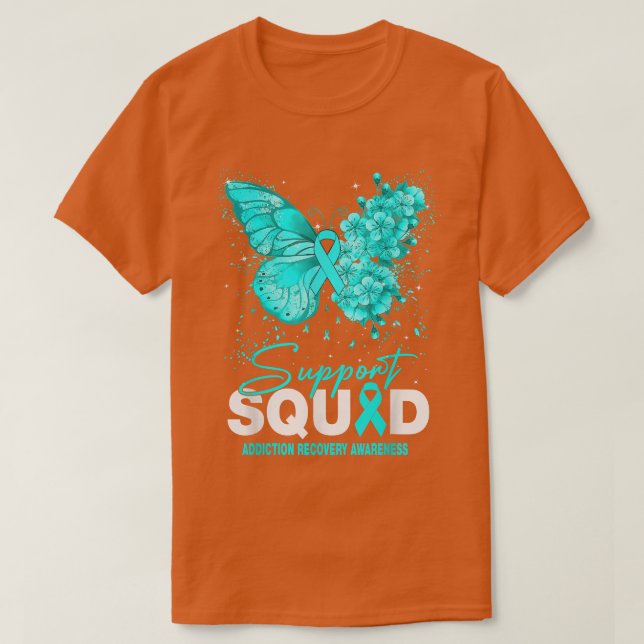 ADHD Awareness Support Squad Butterfly  T-Shirt (Design Front)