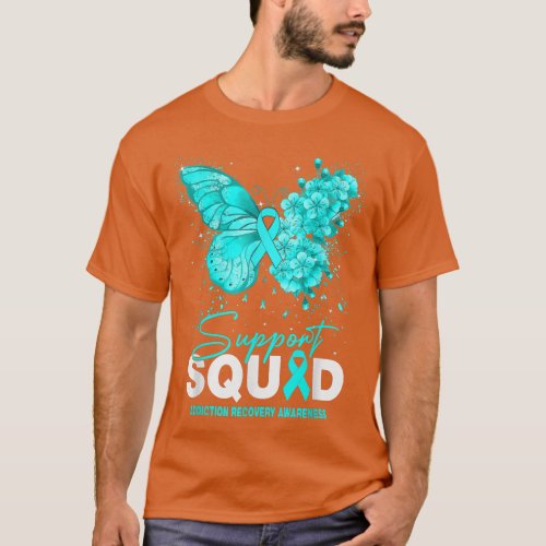 ADHD Awareness Support Squad Butterfly  T_Shirt