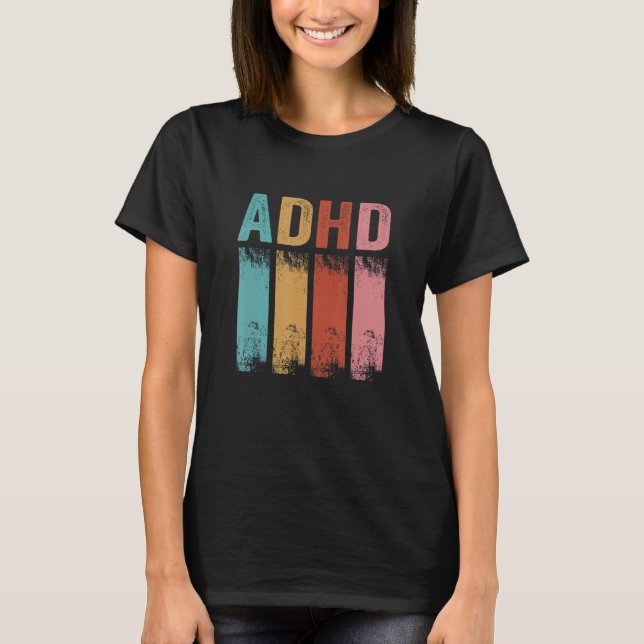 Adhd Awareness Vintage Adhd Mum Kids T-Shirt (Front)