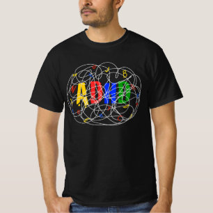 ADHD Brain Illustration T-Shirt