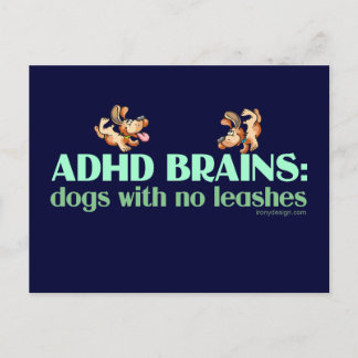 ADHD BRAINS POSTCARD