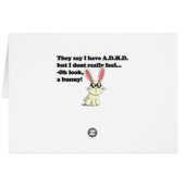 ADHD bunny Cards (Back Horizontal)