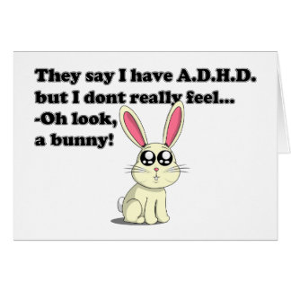ADHD bunny Cards