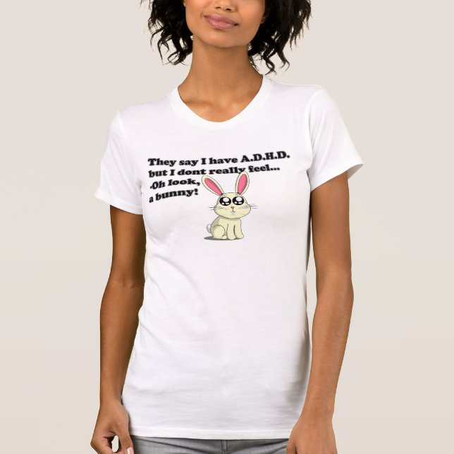 ADHD bunny T-Shirt (Front)