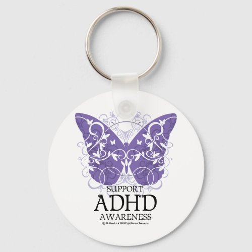 ADHD Butterfly Keychain