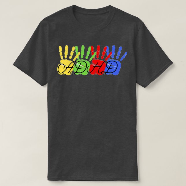 ADHD colorful T-Shirt (Design Front)
