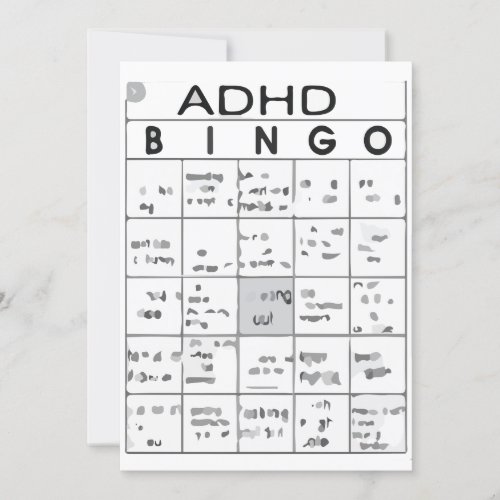 ADHD FUNNY INVITATION