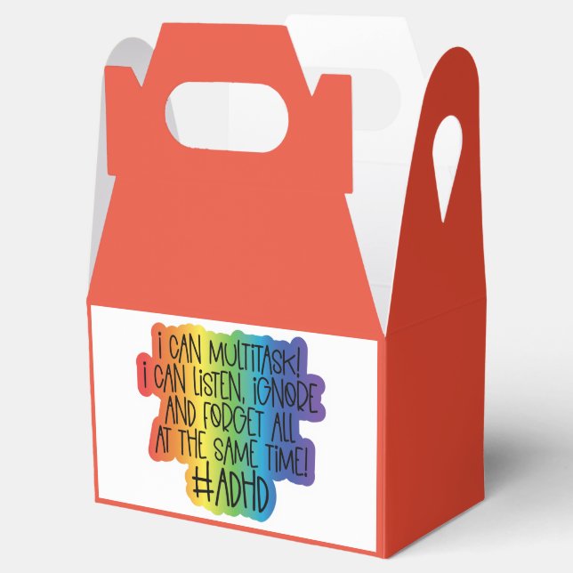 ADHD -  Gable Favor Box (Opened)