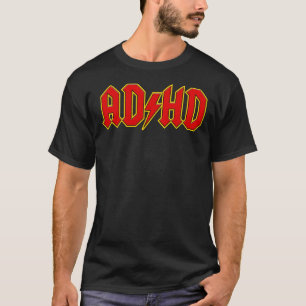 ADHD Highway To Distraction - Distressed Embossed T-Shirt
