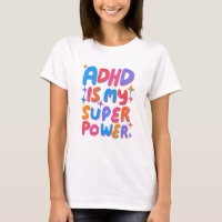 ADHD is my Superpower Colorful Fun Bubble Letters