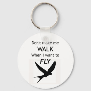 ADHD Keyring - I want to FLY Motivational Inspira