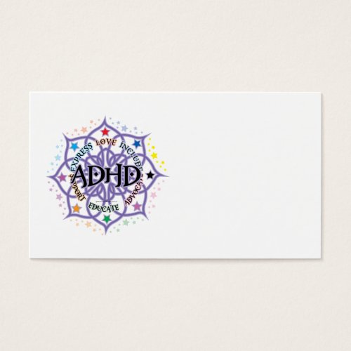 ADHD Lotus Tribal Business Card Templates