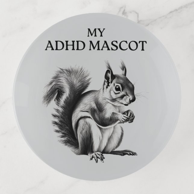 ADHD mascot Trinket Tray (Front)