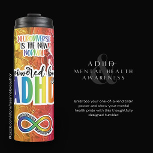 ADHD Mental Health Affirmation Thermal Tumbler