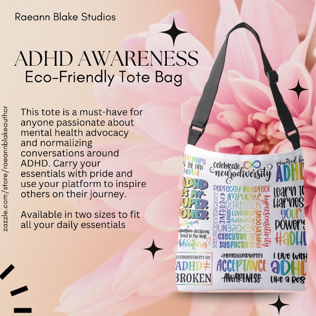 ADHD Mental Health Awareness Tote Bag (Creator Uploaded)