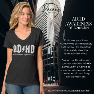 ADHD Mental Health Awareness V-Neck T-Shirt
