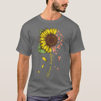 ADHD Neurodiversity Warrior Choose Happy Orange Su T-Shirt