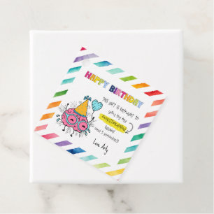 ADHD Overstimulated Brain Birthday ASD Autism Favor Tags