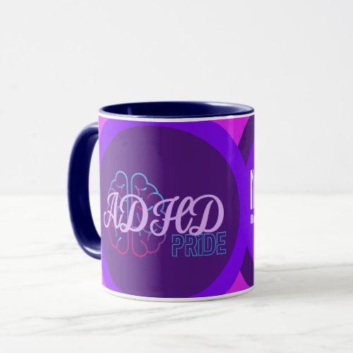 ADHD Pride Modern Brain Coffee Mug