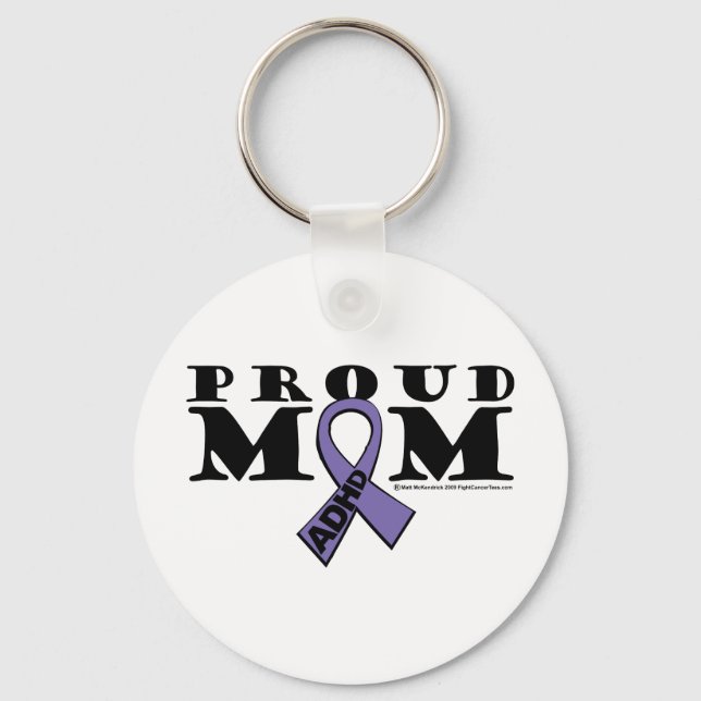 ADHD Proud Mom Keychain (Front)