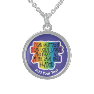 ADHD Sterling silver necklace