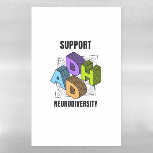 ADHD support neurodiversity Magnetic Dry Erase Sheet