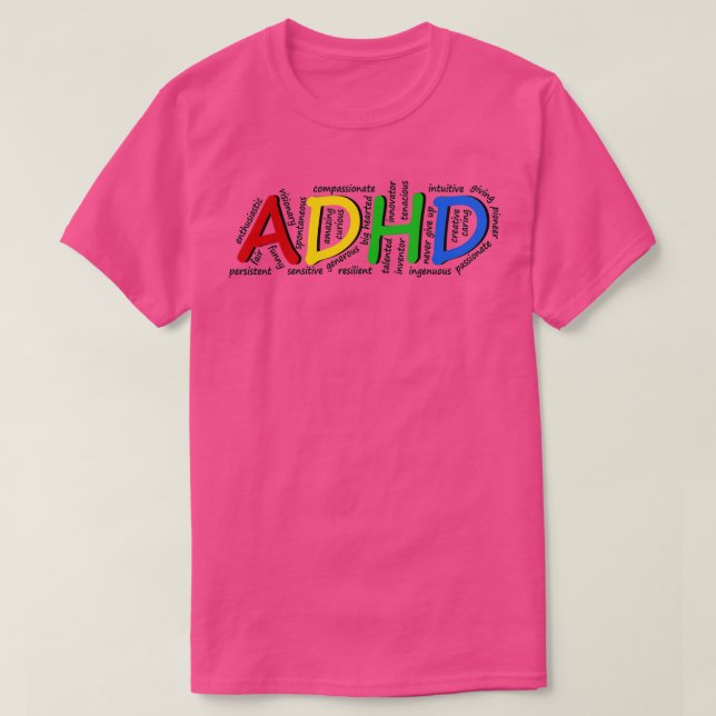 ADHD traits T-Shirt (Design Front)