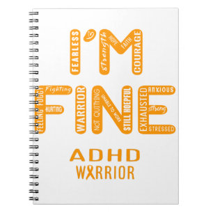 ADHD Warrior - I AM FINE Notebook