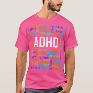 ADHD Words Support Gifts Christmas T-Shirt