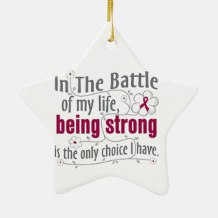 Adhesions In The Battle Ceramic Ornament
