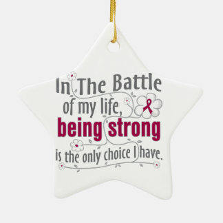 Adhesions In The Battle Ceramic Ornament