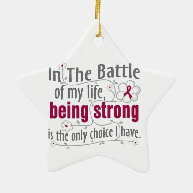 Adhesions In The Battle Ceramic Ornament (Back)