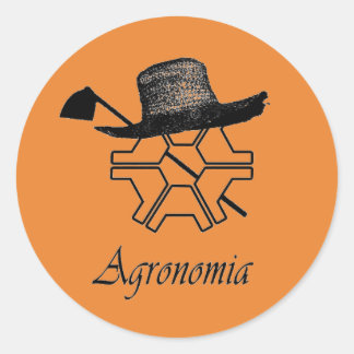 Adhesive Agronomy Classic Round Sticker