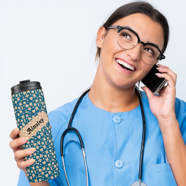 Adhesive Bandage Assortment Personalized Thermal Tumbler (Creator Uploaded)