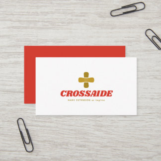 Adhesive Bandage Cross | Healing & Care Business Card