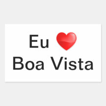 Adhesive I love Boa Vista