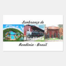 Adhesive reminder of Rondônia Brazil