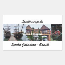 Adhesive reminder of Santa Catarina Brasil