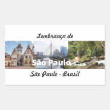 Adhesive reminder of São Paulo Brasil