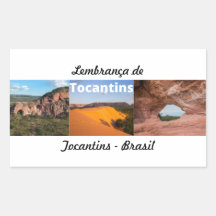 Adhesive reminder of Tocantins Brasil